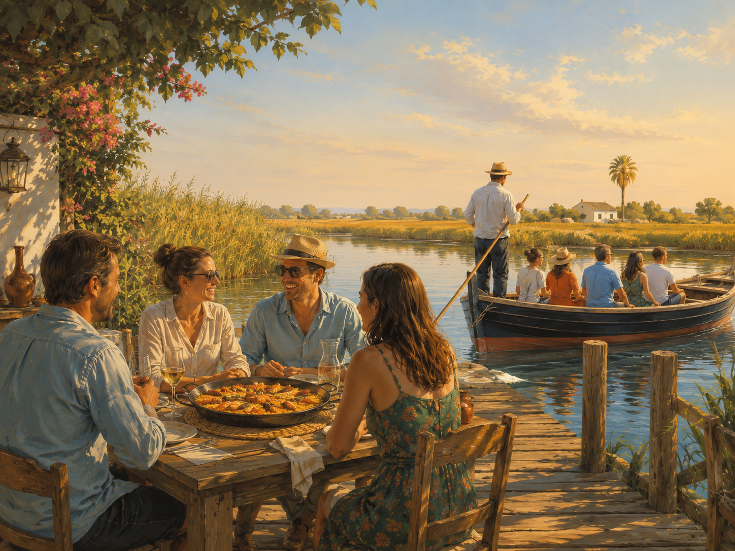 Experiencia de paseo en barca y paella en la Albufera