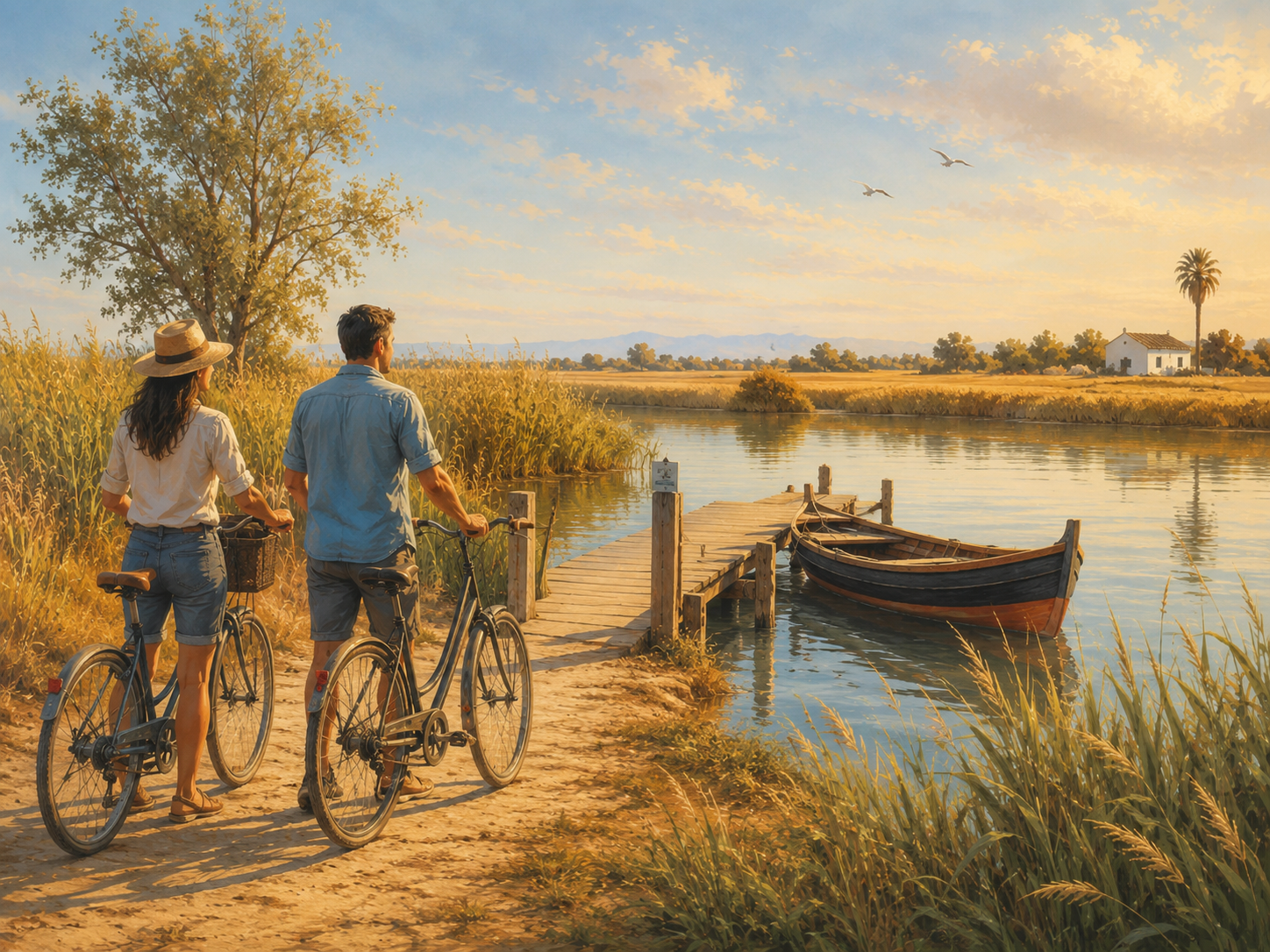 Ruta en bici y paseo en barca por la Albufera